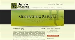 Desktop Screenshot of hudsoncalleja.com