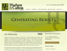 Tablet Screenshot of hudsoncalleja.com